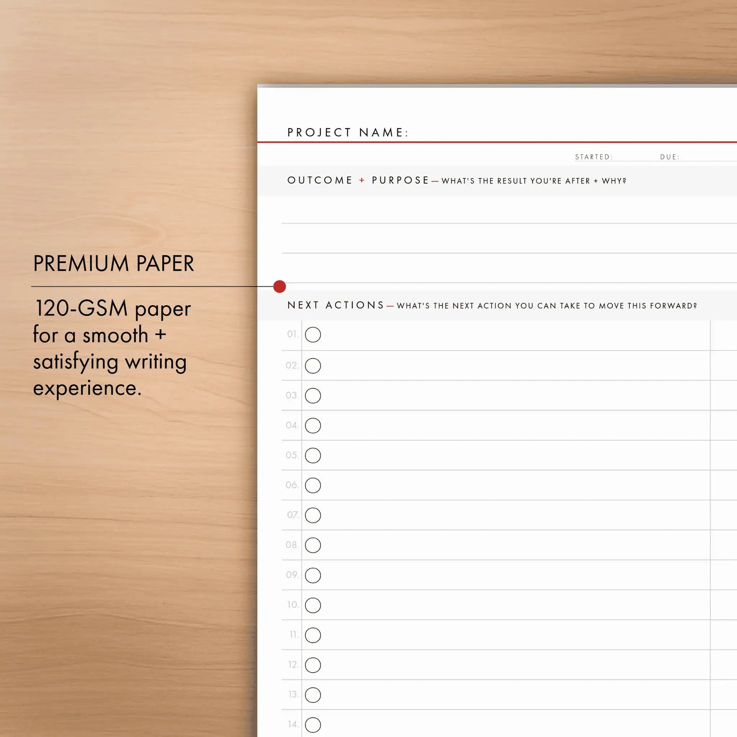 The Next Action Tablet
