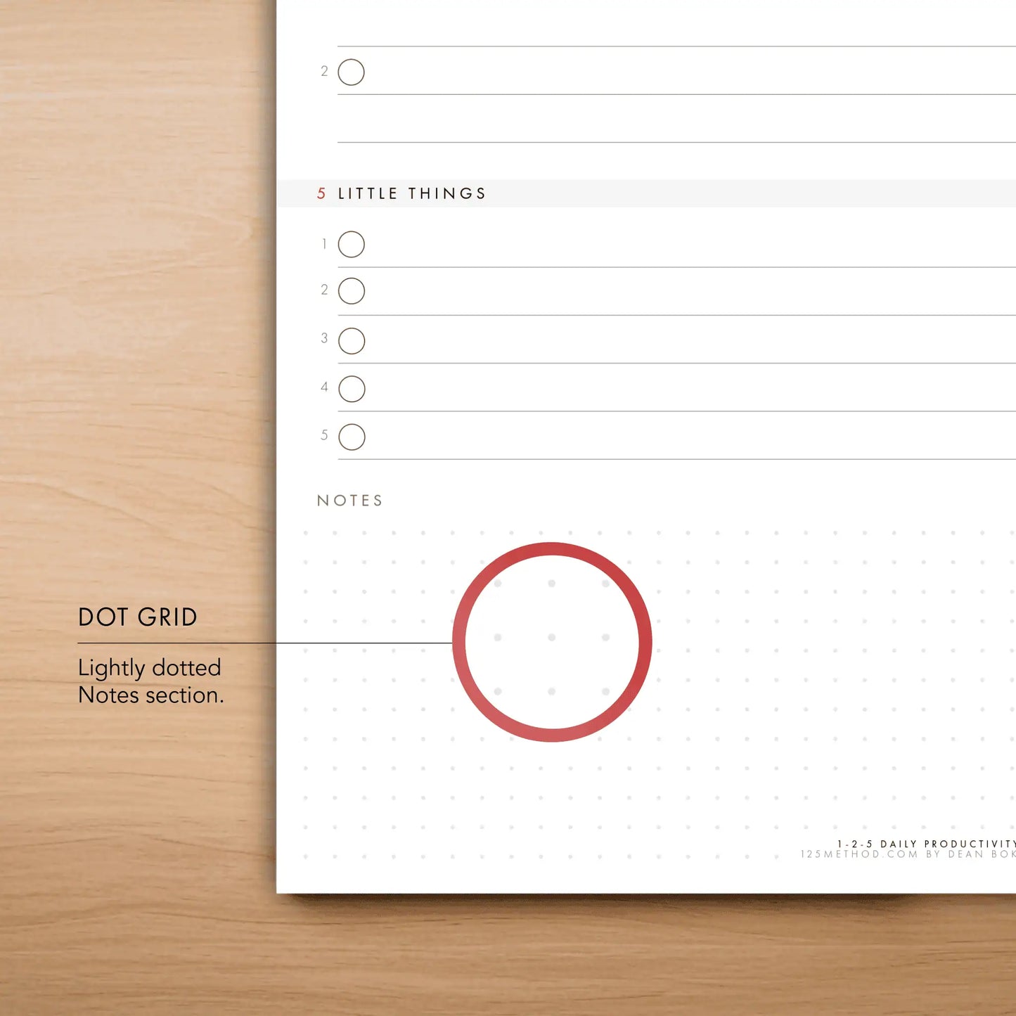 1-2-5 Daily Productivity Pad (Medium)