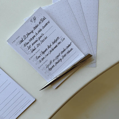 1-2-5 Productivity Cards (4" x 6")