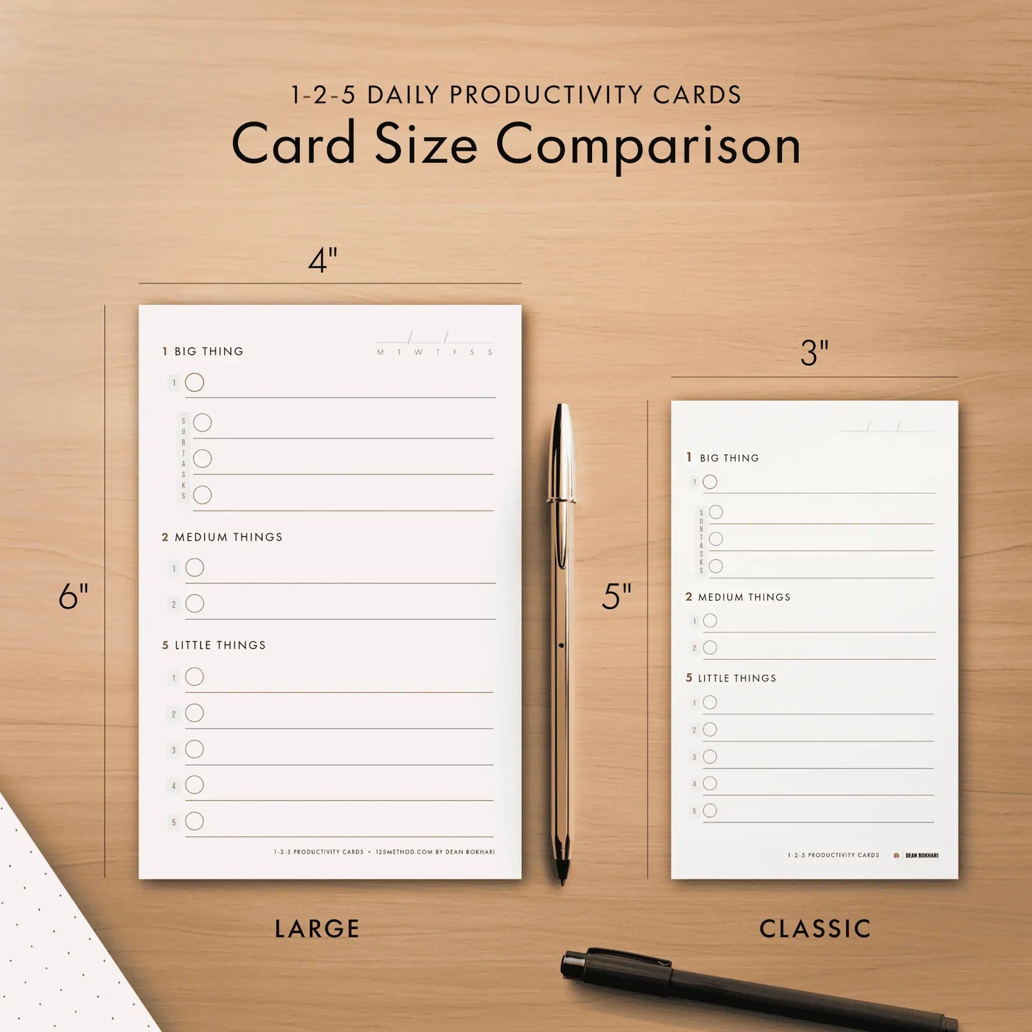 1-2-5 Productivity Cards (Large)