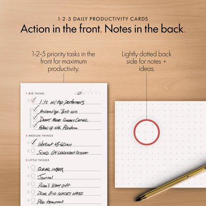 1-2-5 Productivity Cards (Large)