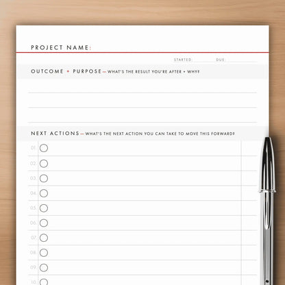 The Next Action Tablet