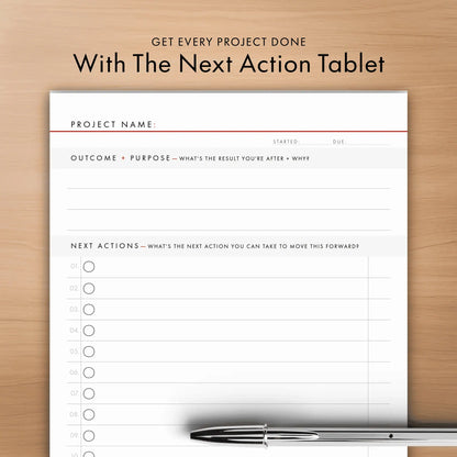 The Next Action Tablet