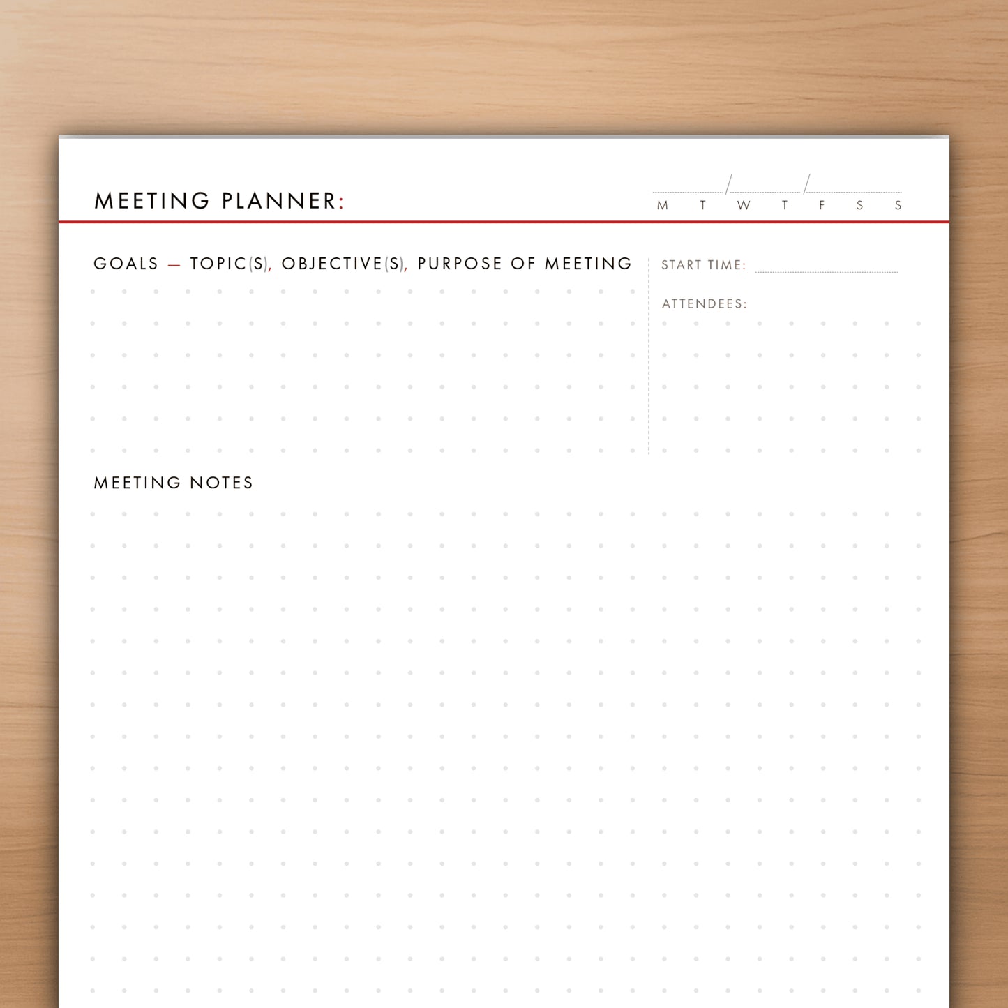 The Meeting Planner