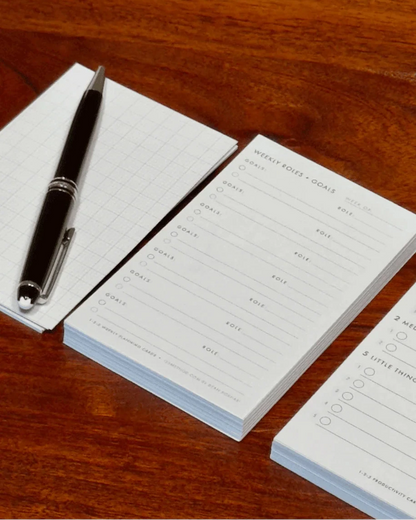 Plan Weekly, Execute Daily Bundle: 1-2-5 Productivity Cards + Weekly Planning Cards