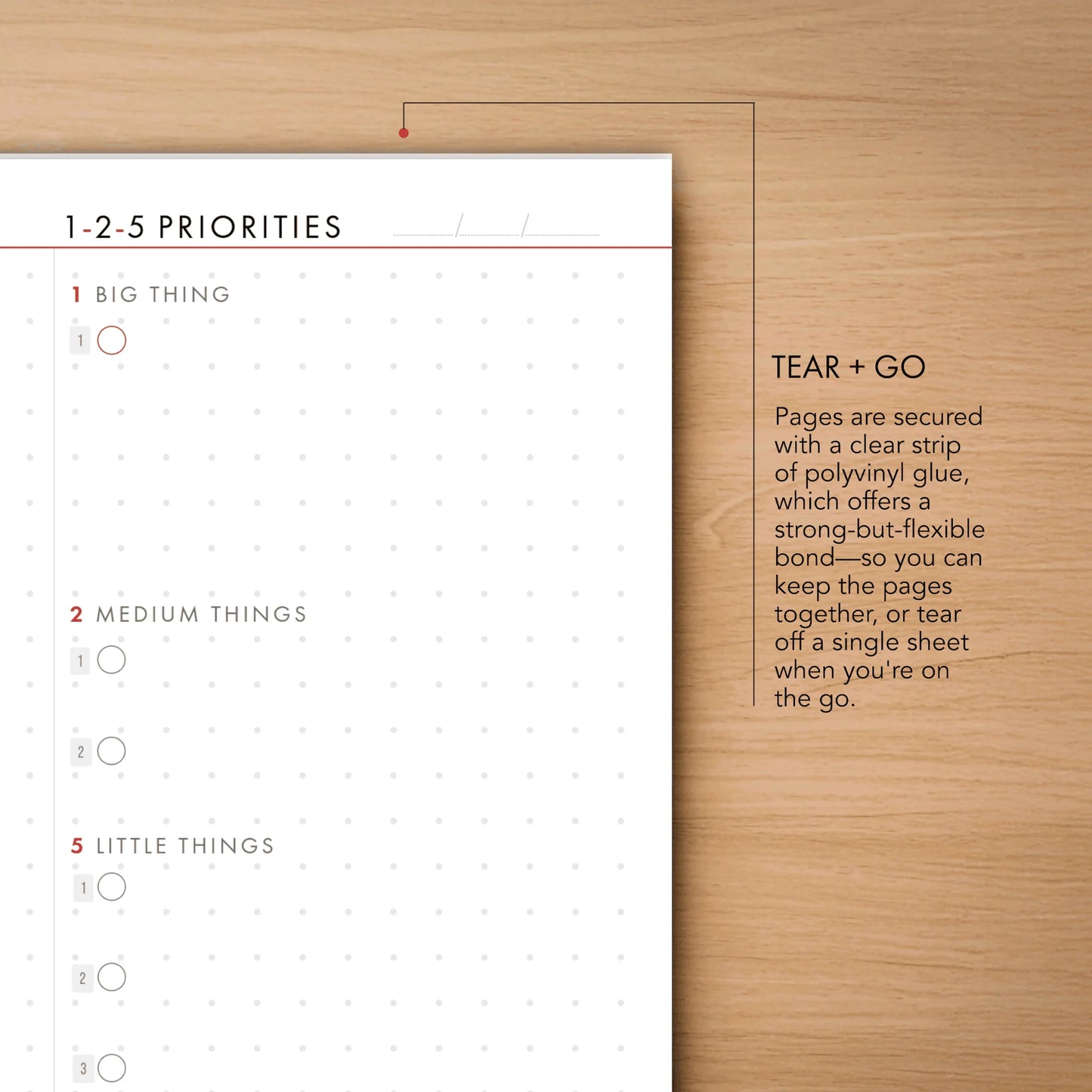 Team Pack: 1-2-5 Time Block Pad (Medium)
