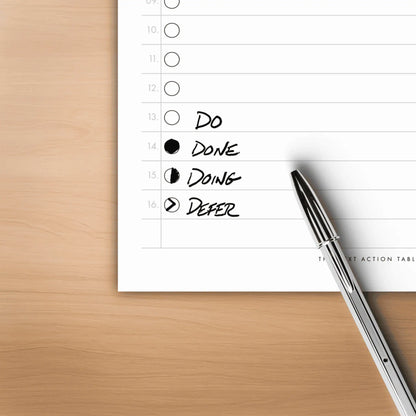 The Next Action Tablet