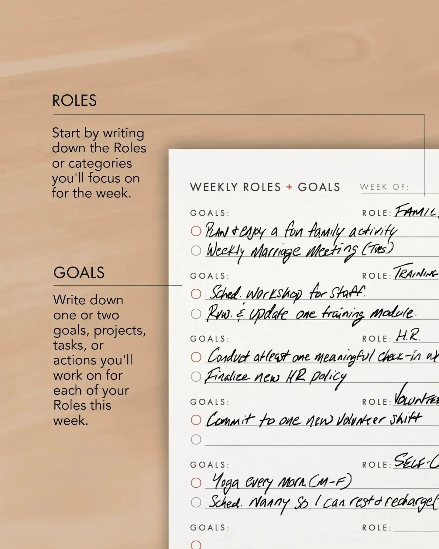 Plan Weekly, Execute Daily Bundle: 1-2-5 Productivity Cards + Weekly Planning Cards