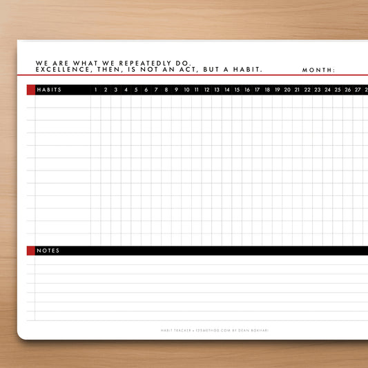 The Habit Tracker (8.5" x 11")