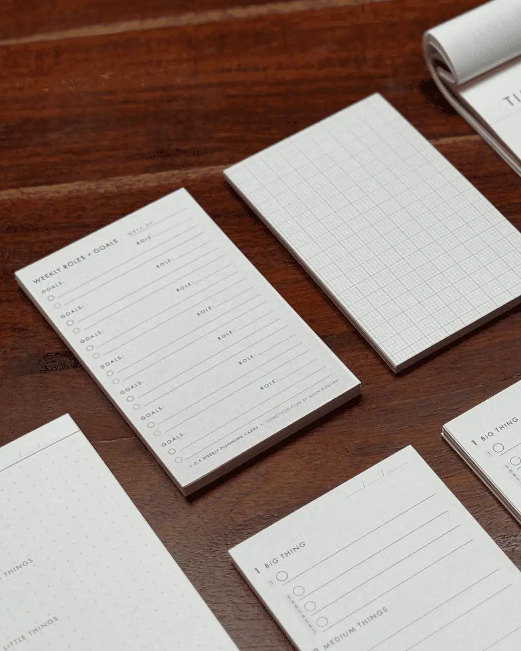 Weekly Planning Cards with Roles + Goals