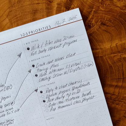 1-2-5 Daily Time Block Planner (Large)