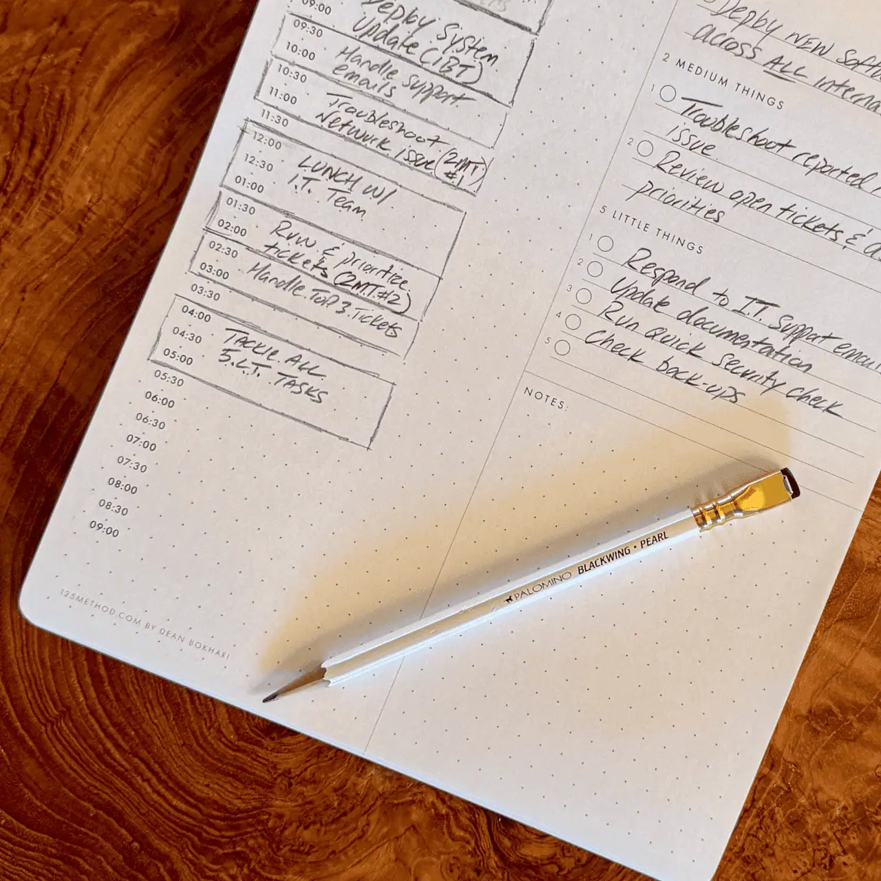 1-2-5 Daily Time Block Planner (Large)