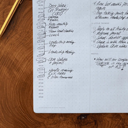 1-2-5 Daily Time Block Planner (Large)