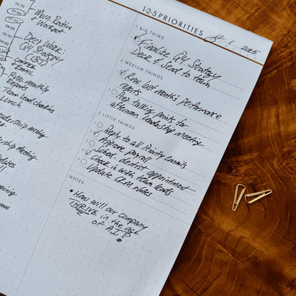 1-2-5 Daily Time Block Planner (Large)