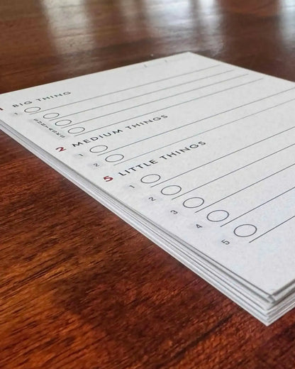 1-2-5 Productivity Cards: Starter Kit with Walnut Stand